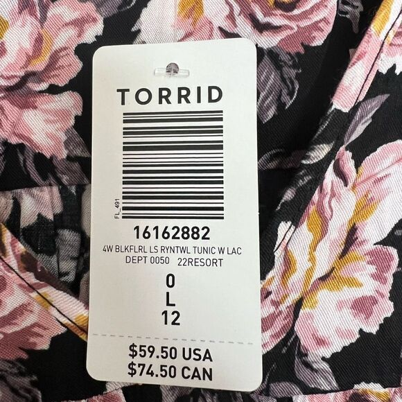 TORRID TUNIC BLOUSE - Picture 2 of 16